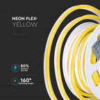 NEON FLEX / Barwa: Żółty / Zasilanie: 24V / Rolka:10m