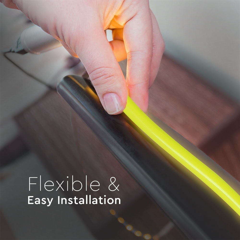 NEON FLEX / Barwa: Żółty / Zasilanie: 24V / Rolka:10m