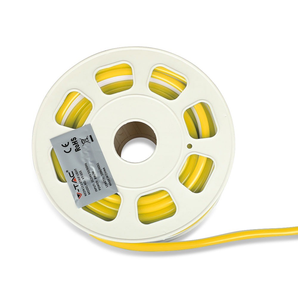 NEON FLEX / Barwa: Żółty / Zasilanie: 24V / Rolka:10m