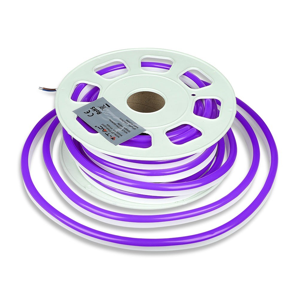 NEON FLEX / Barwa: Fioletowy / Zasilanie: 24V / Rolka:10m