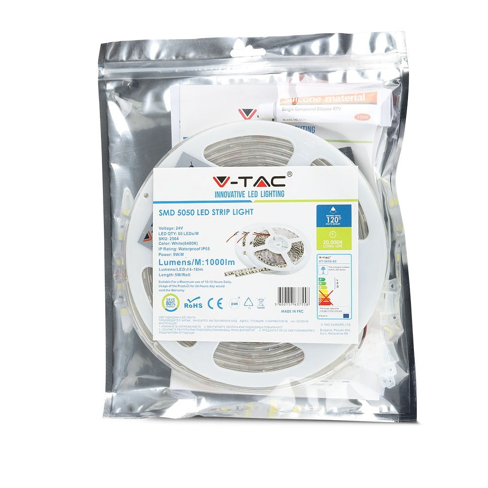 Taśma LED / Barwa:3000K / IP65/ Zasilanie: 24V / Rolka:5m