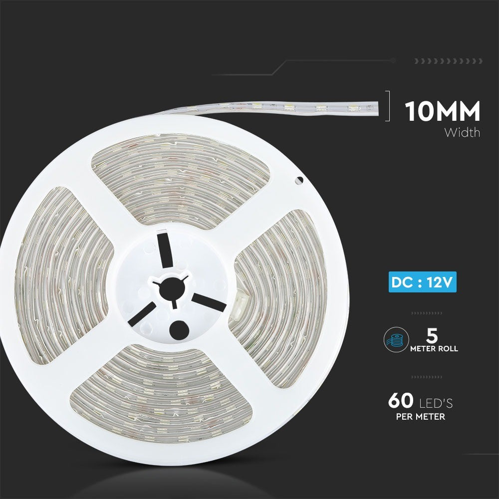 Taśma LED / Barwa:4000K / IP65/ Zasilanie: 24V / Rolka:5m