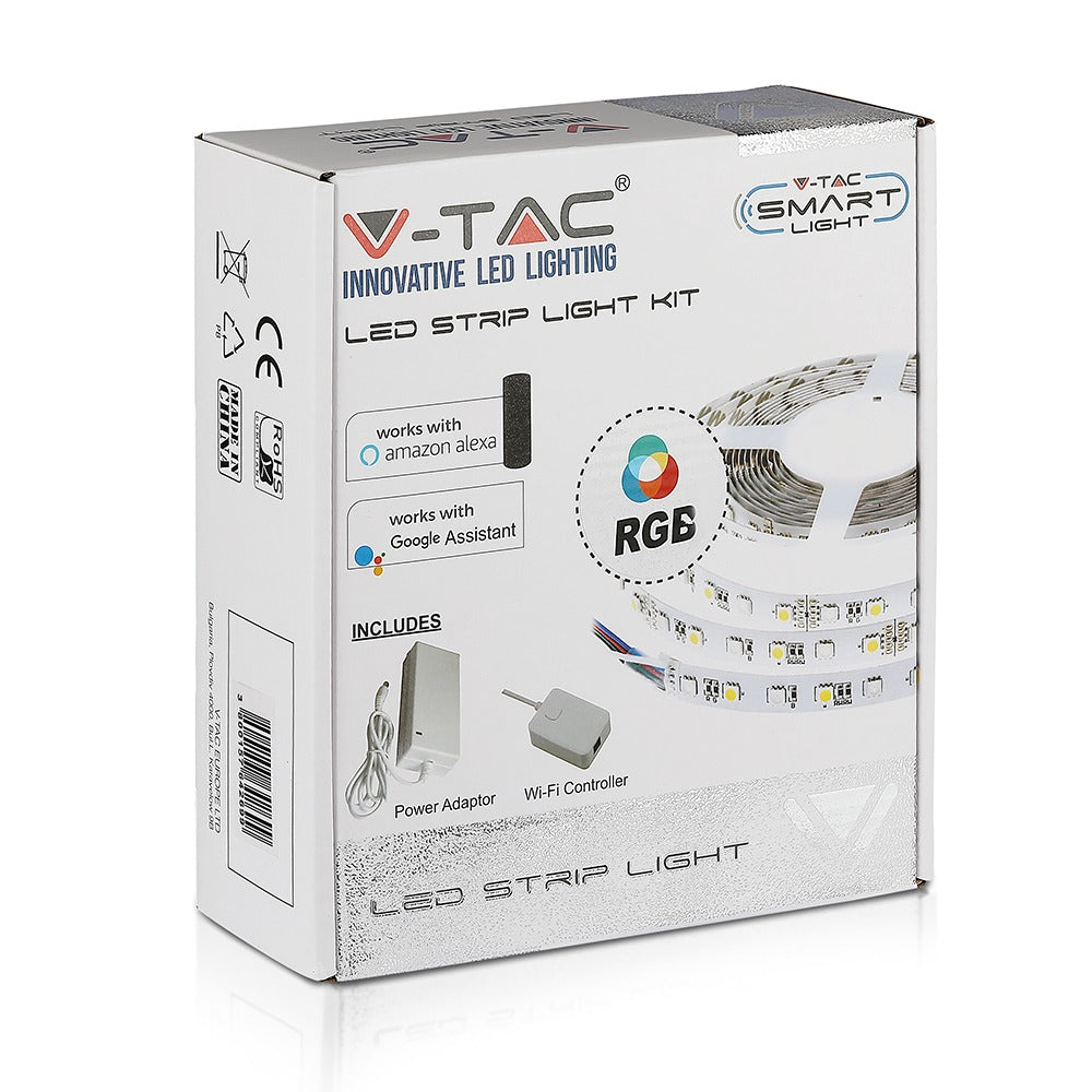 10W Zestaw Taśma LED z zasilaczem / Kompatybilny z Amazon Alexa i Google Home / Barwa: RGB / IP20