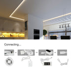 10W Zestaw Taśma LED z zasilaczem / Kompatybilny z Amazon Alexa i Google Home / Barwa: RGB+W / IP20