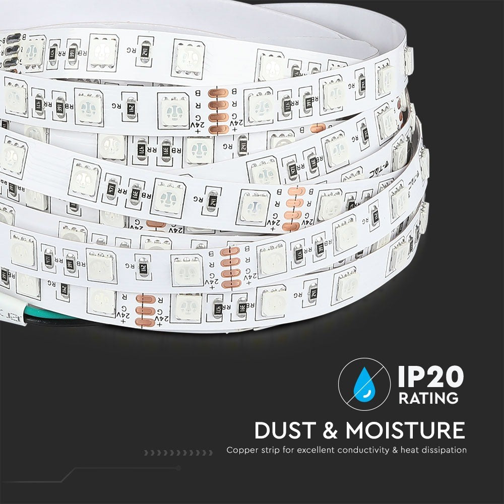 Taśma LED / Barwa: RGB / IP20 / Zasilanie:24V / Rolka:10m