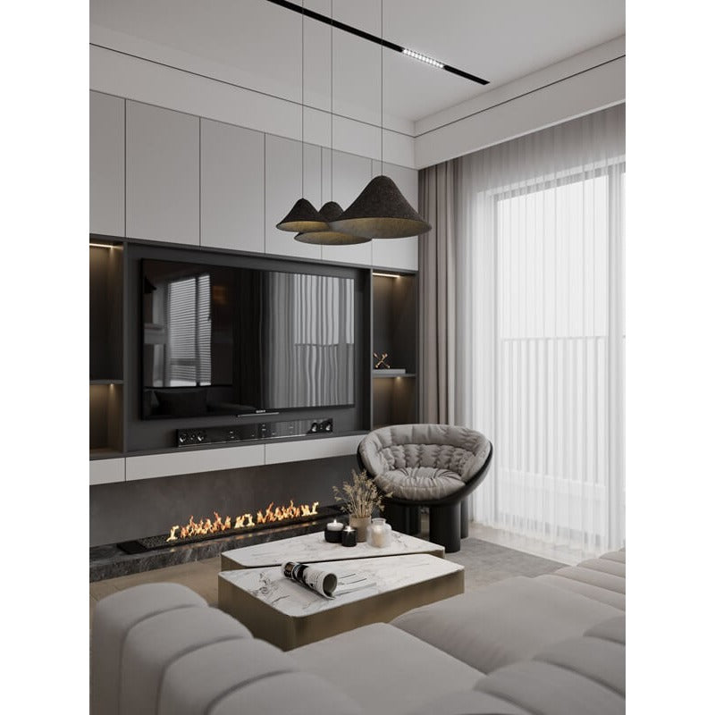 Maxlight Lampa wisząca Bellmond - Filc - Czarny + szary P0565