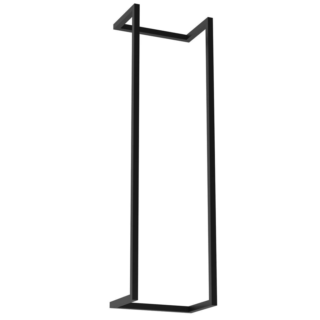 wall rolled towels hanger, vertical 78 cm, black