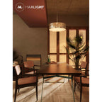 Maxlight Lampa wisząca Diamante 38cm - Metal + szkło - Chrom P0236