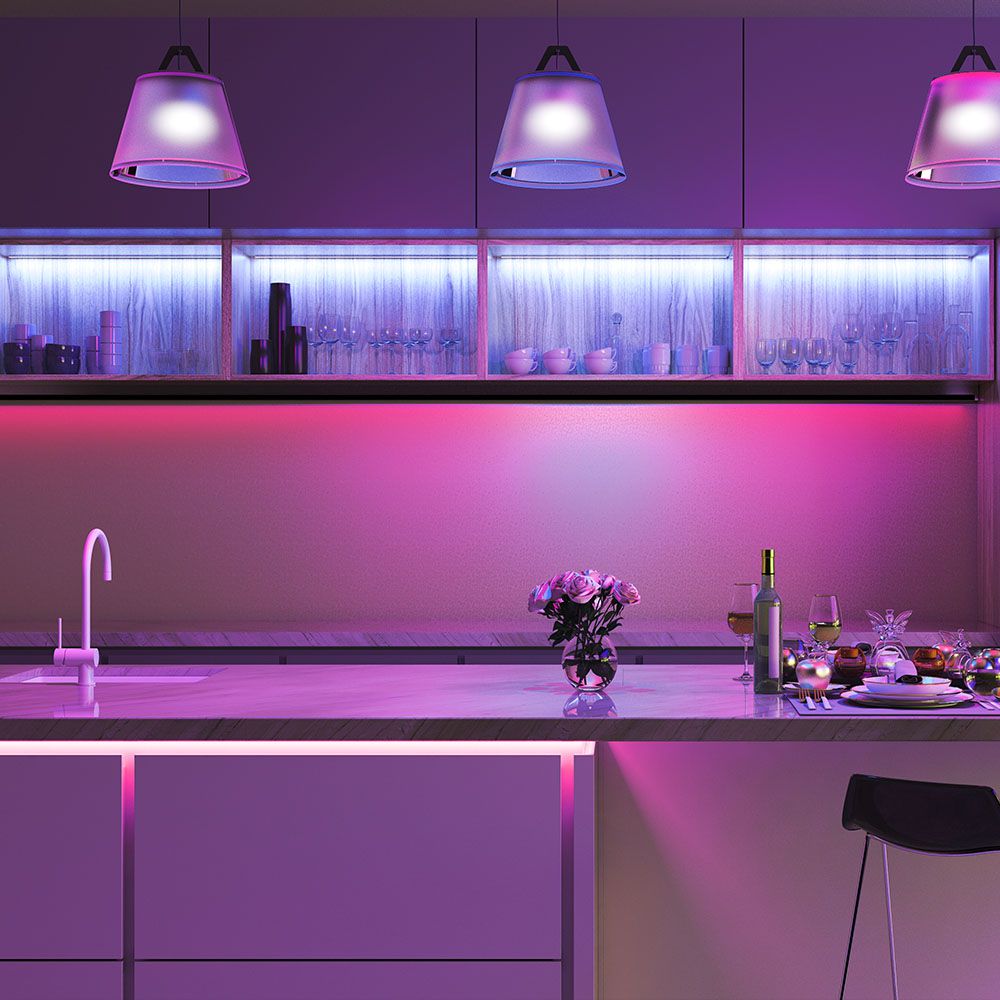 Zestaw Taśma LED z zasilaczem i sterownikiem / Barwa: RGB / IP65 / Zasilanie:12V / Rolka:5m
