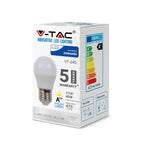 4.5W G45 Żarówka LED / Chip SAMSUNG / Barwa:3000K / Klasa: A++ / Trzonek:E27
