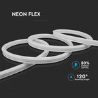 NEON FLEX / Barwa:3000K / Zasilanie: 24V / IP68 / Rolka:10m