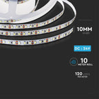 Taśma LED / Barwa:6000K / IP20 / Zasilanie: 24V / Wzmocniony podkład PCB / Rolka:10m