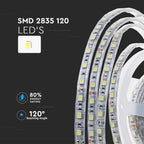 Taśma LED / Barwa:6000K / IP65 / Zasilanie: 24V / Wzmocniony podkład PCB / Rolka:10m