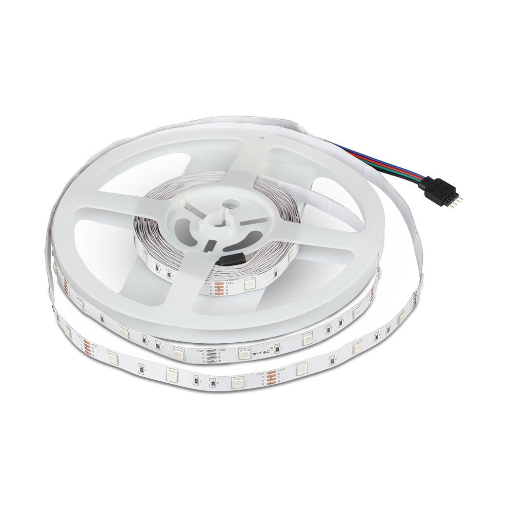 Zestaw Taśma LED z zasilaczem i sterownikiem / Barwa: RGB / Wtyczka EU / IP20 / Rolaka:2x5m