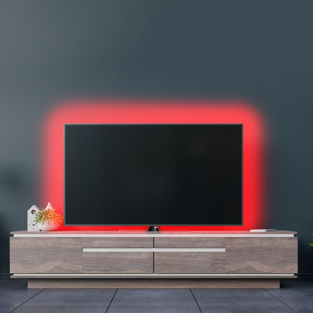 Zestaw Taśma LED z zasilaczem i sterownikiem / Barwa: RGB / Wtyczka BS / IP20 / Rolaka:2x5m