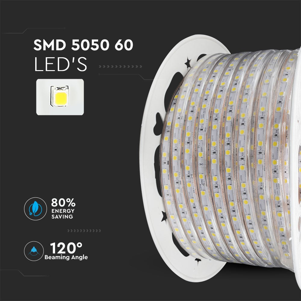 Taśma LED / Barwa:3000K / IP66 / Zasilanie: 220V / Rolaka:50m