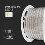 Taśma LED / Barwa:6500K / IP66 / Zasilanie: 220V / Rolaka:50m