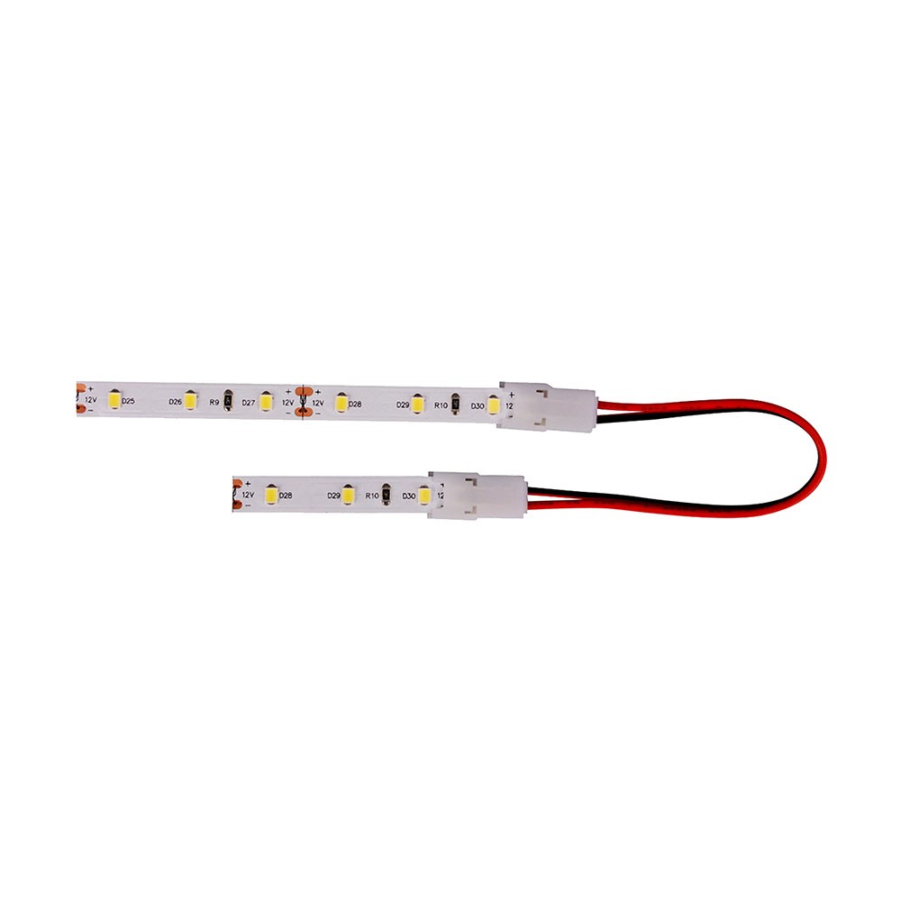 Złączka do taśm LED 8mm / dwustronna z przewodem / IP20