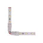 Złączka do taśm LED 10mm / kątowa z krótkim przewodem / IP20