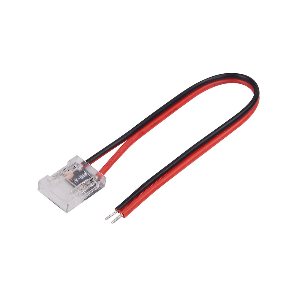 Złączka do taśm LED COB 8mm / zasilająca z przewodem / IP2