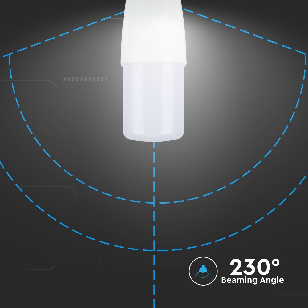 8W T37 Żarówka LED / Chip SAMSUNG / BARWA:3000K / Trzonek:E14
