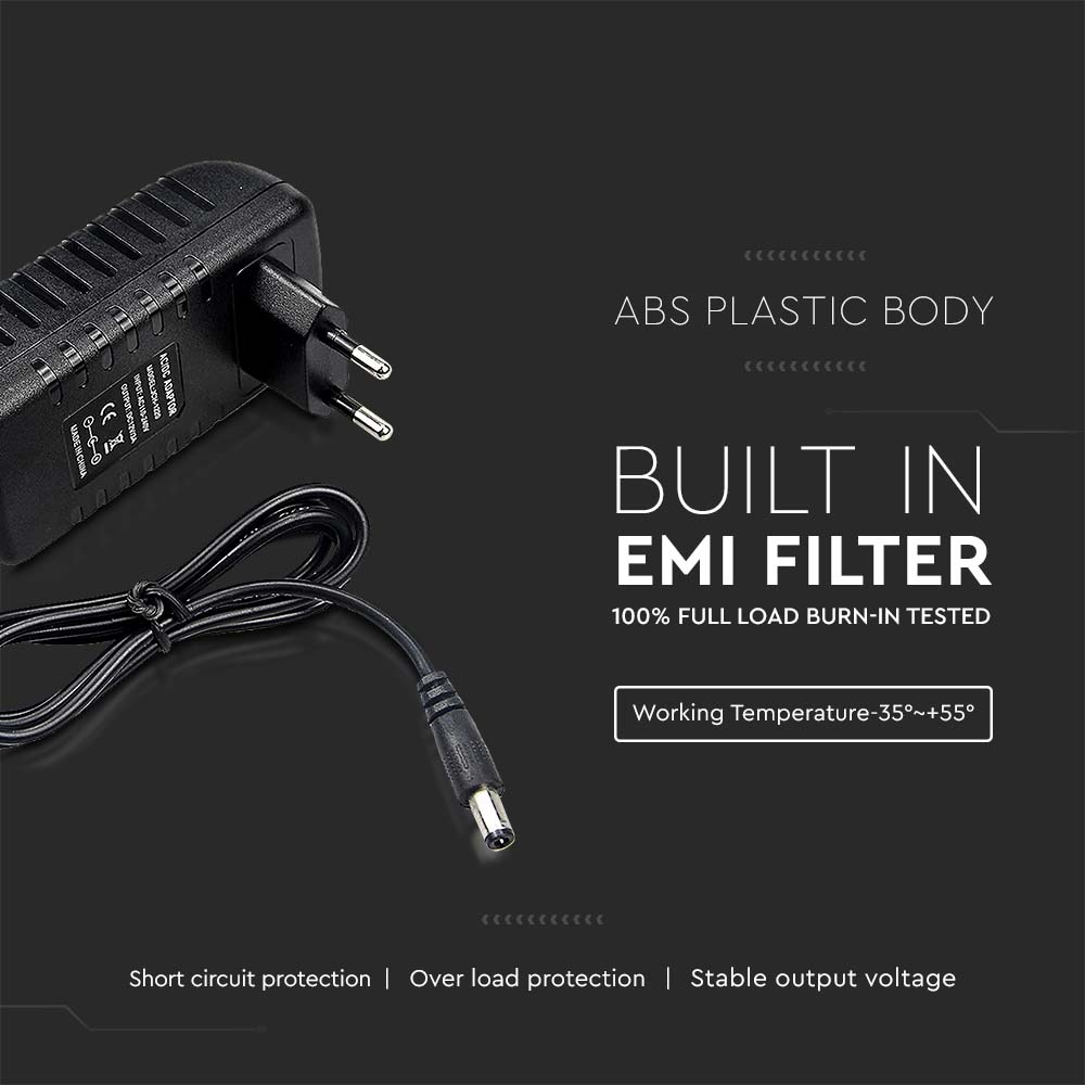 30W Zasilacz LED / Zasilanie:12V 2.5A / IP44