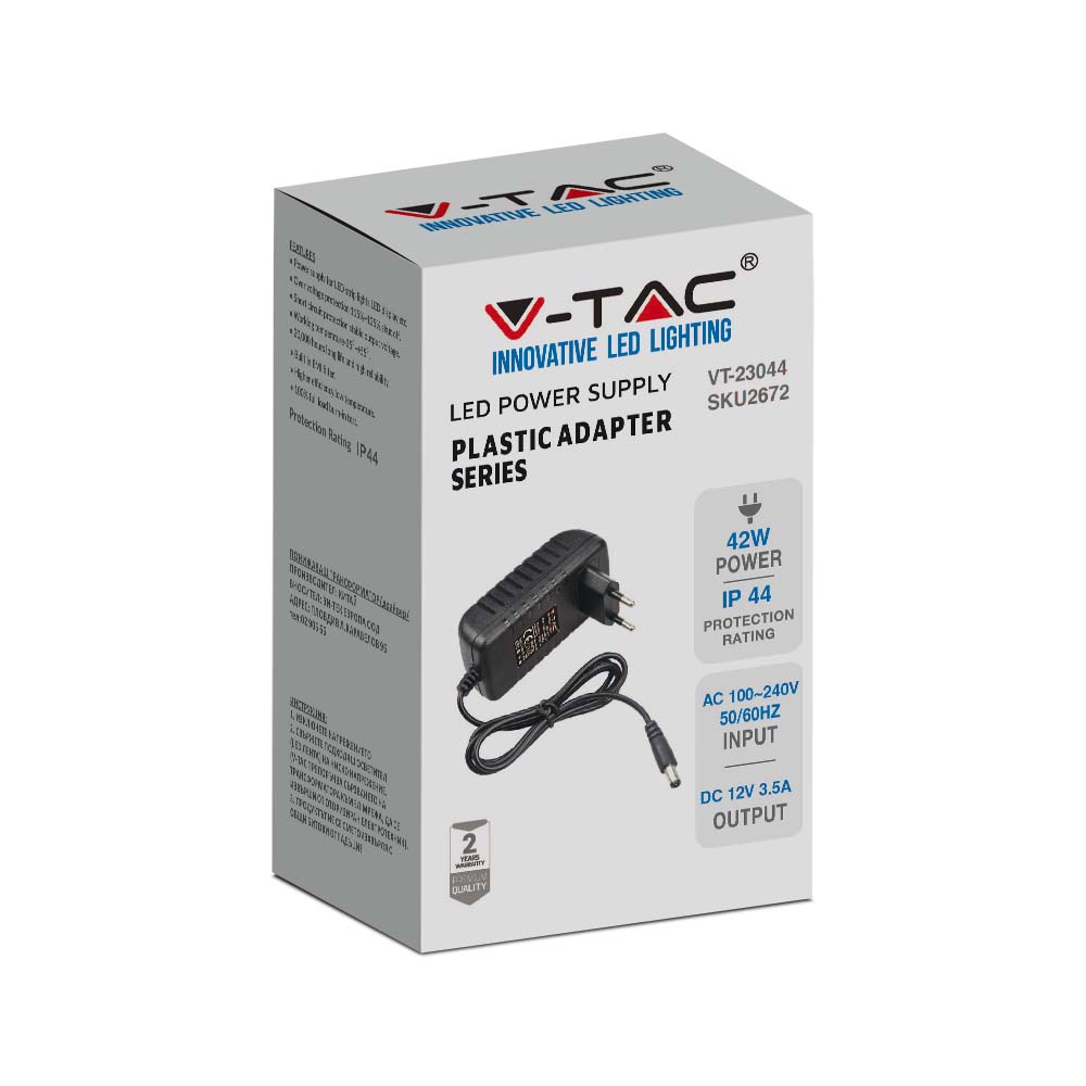 42W Zasilacz LED / Zasilanie:12V 3.25A / IP44
