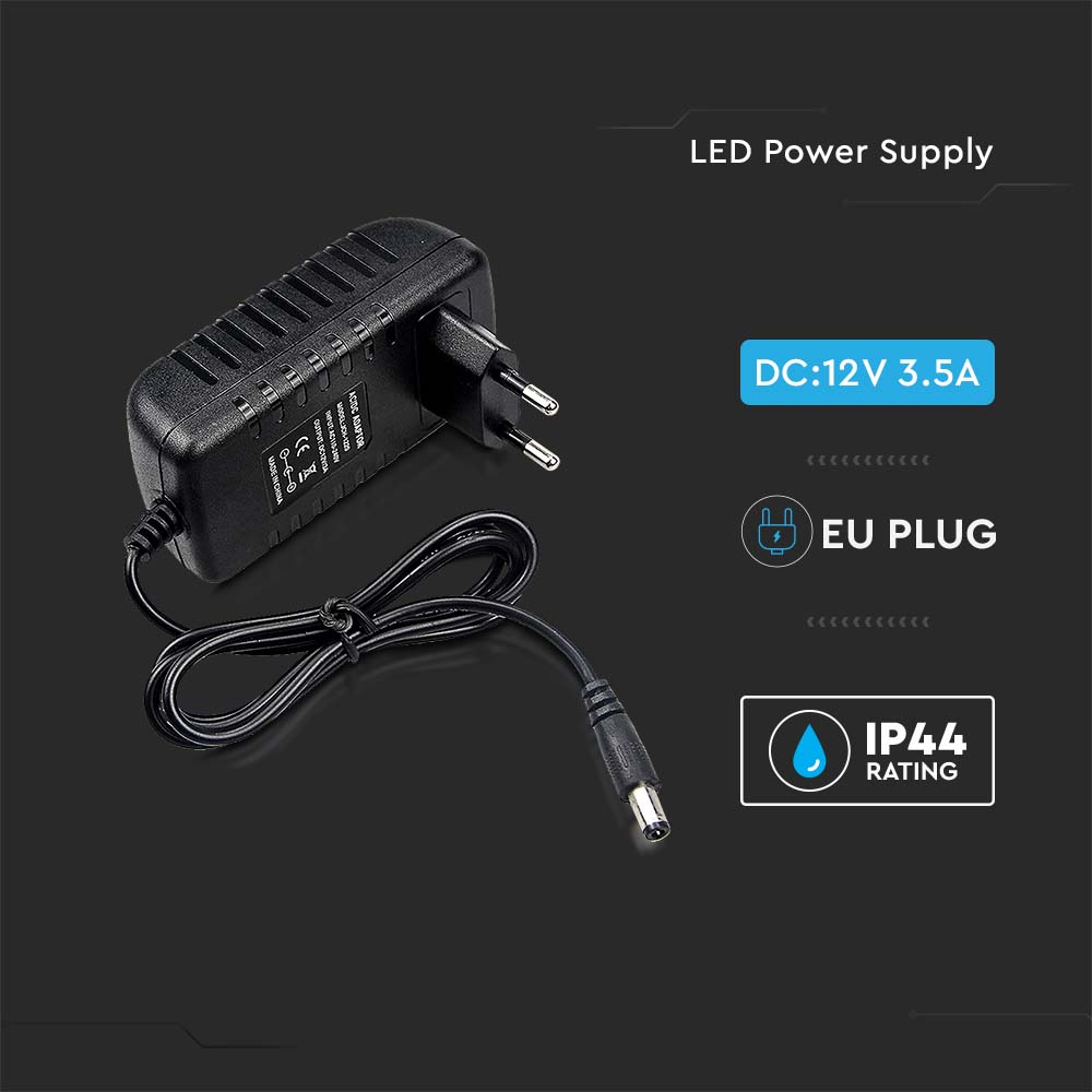 42W Zasilacz LED / Zasilanie:12V 3.25A / IP44