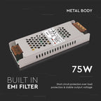 75W Zasilacz LED / Zasilanie:24V 3.15A / IP20
