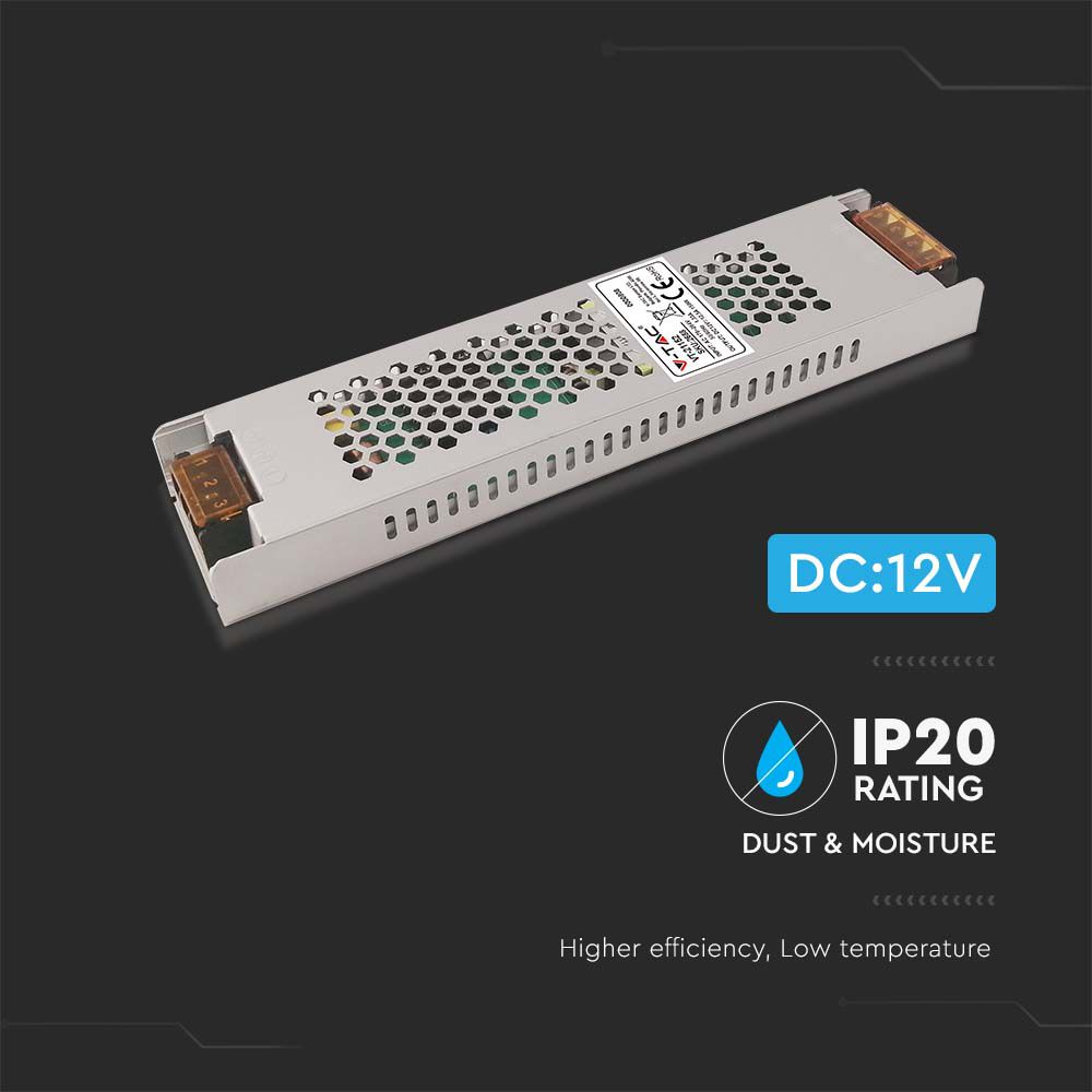 150W Zasilacz LED / Zasilanie:12V 12.5A / IP20
