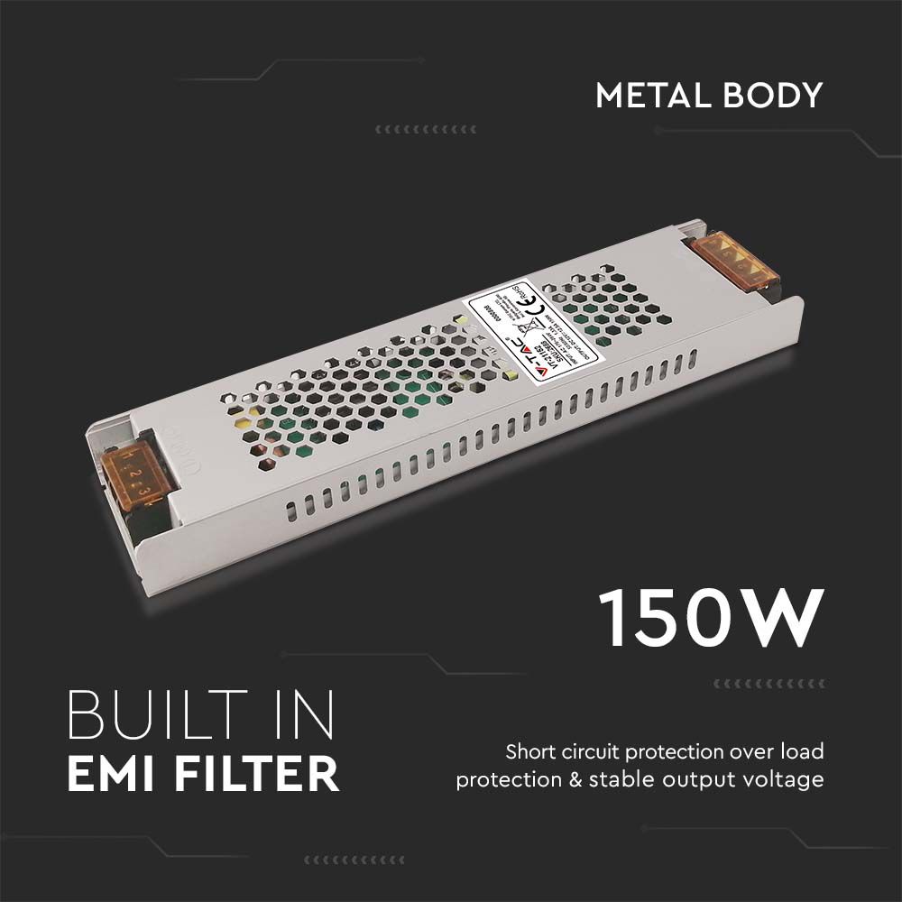 150W Zasilacz LED / Zasilanie:12V 12.5A / IP20