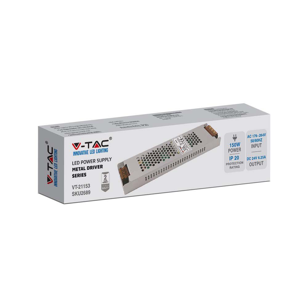 150W Zasilacz LED / Zasilanie:24V 6.25A / IP20