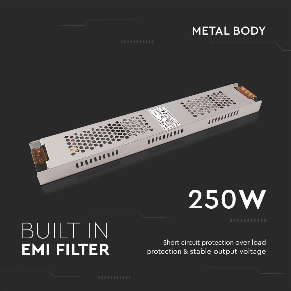 250W Zasilacz LED / Zasilanie:12V 20.8A / IP20