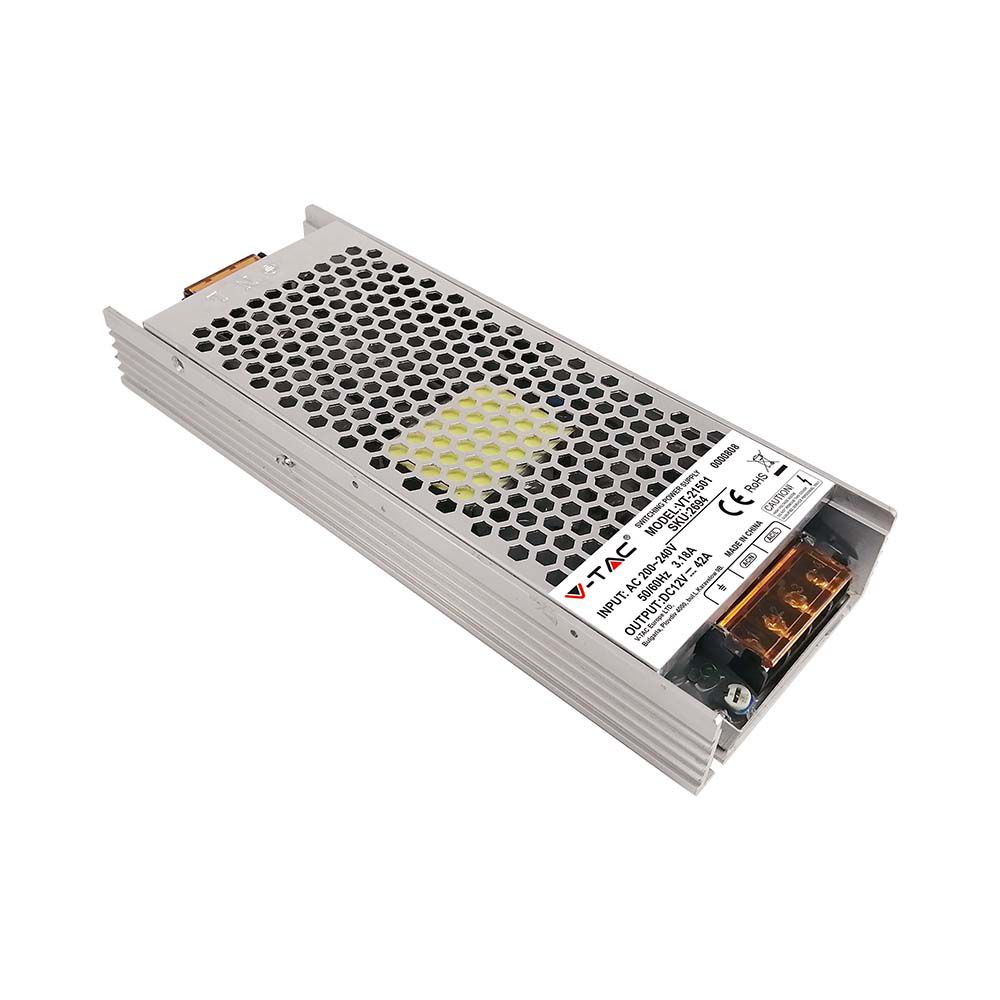 500W Zasilacz LED / Zasilanie:12V 42A / IP20