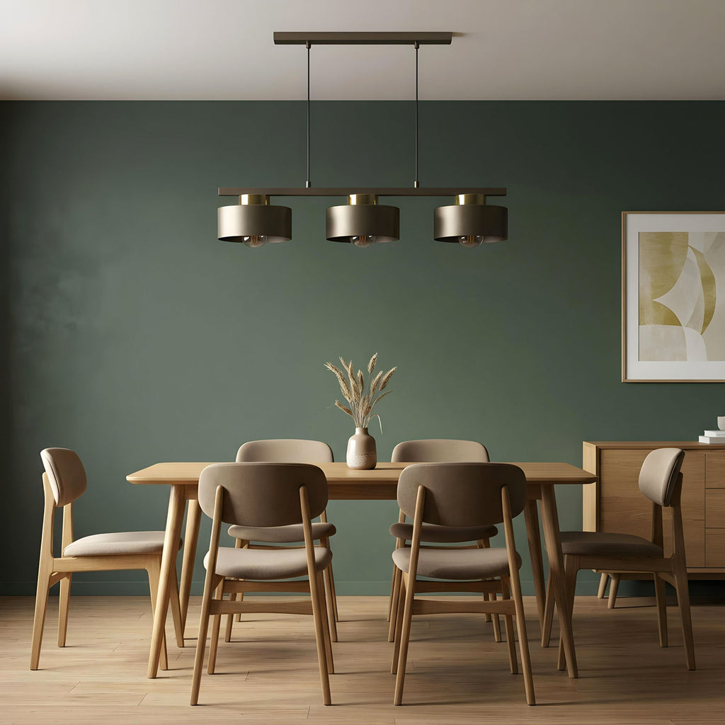 żyrandol Marti titanium-bronze/gold 3xE27