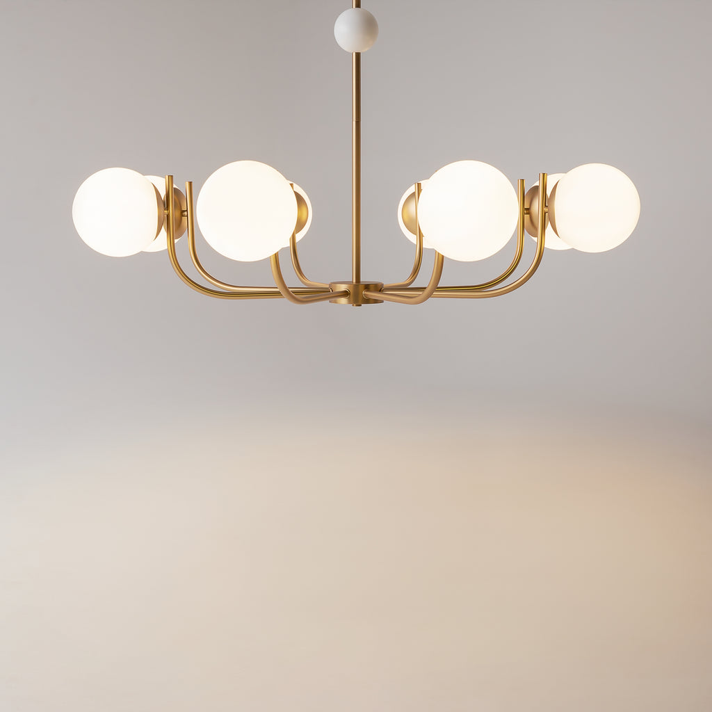 Maytoni Lampa wisząca Rendez-vous - Metal - Brąz MOD109PL-08BS