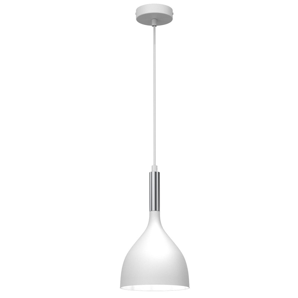 żyrandol Noak white/chrome 1xE27
