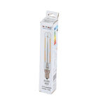 4W LED T20 Żarówka LED Filament / Klosz Przezroczysty / Barwa:6000K / Trzonek:E14