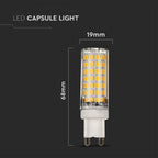 6W GU10 Żarówka LED / Barwa:6400K / Trzonek:G9