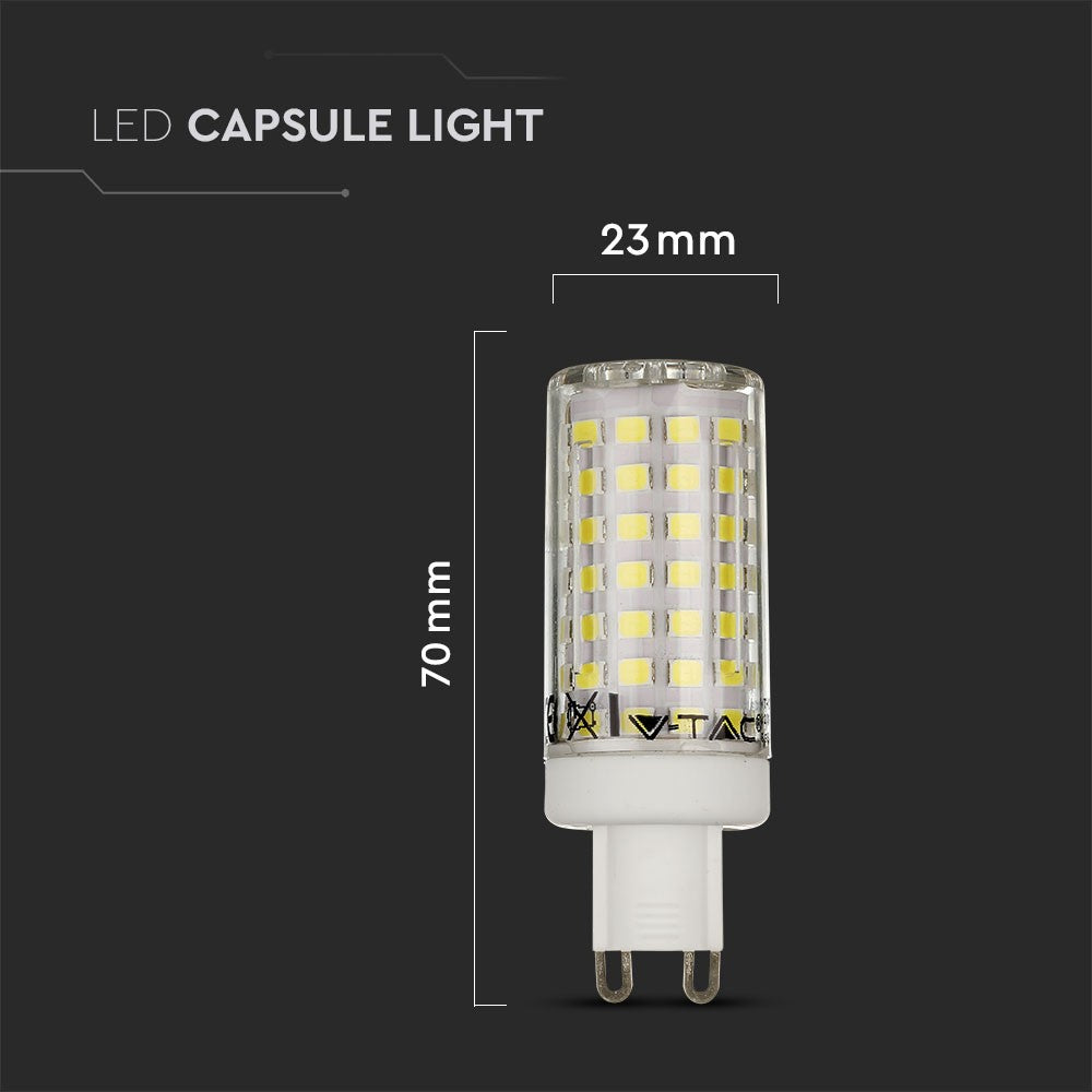 7W GU10 Żarówka LED / Barwa:6400K / Trzonek:G9