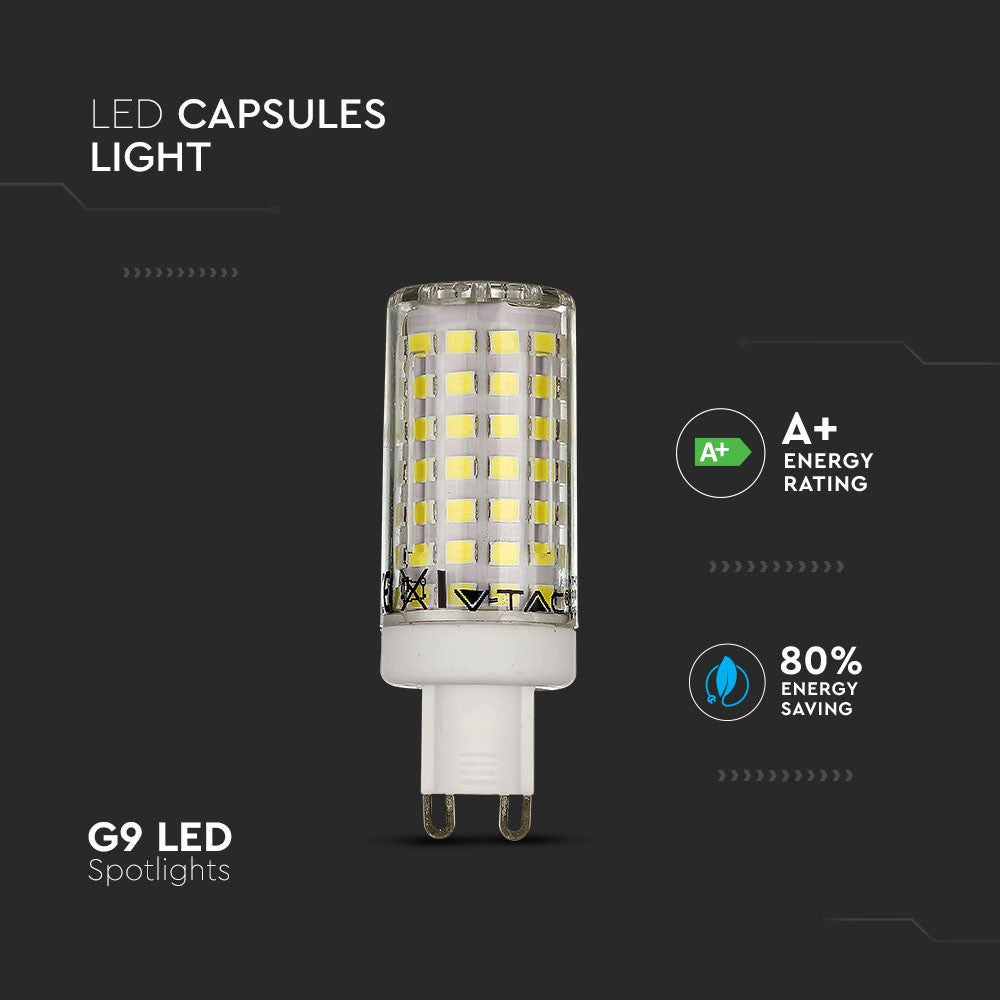 7W GU10 Żarówka LED / Barwa:6400K / Trzonek:G9