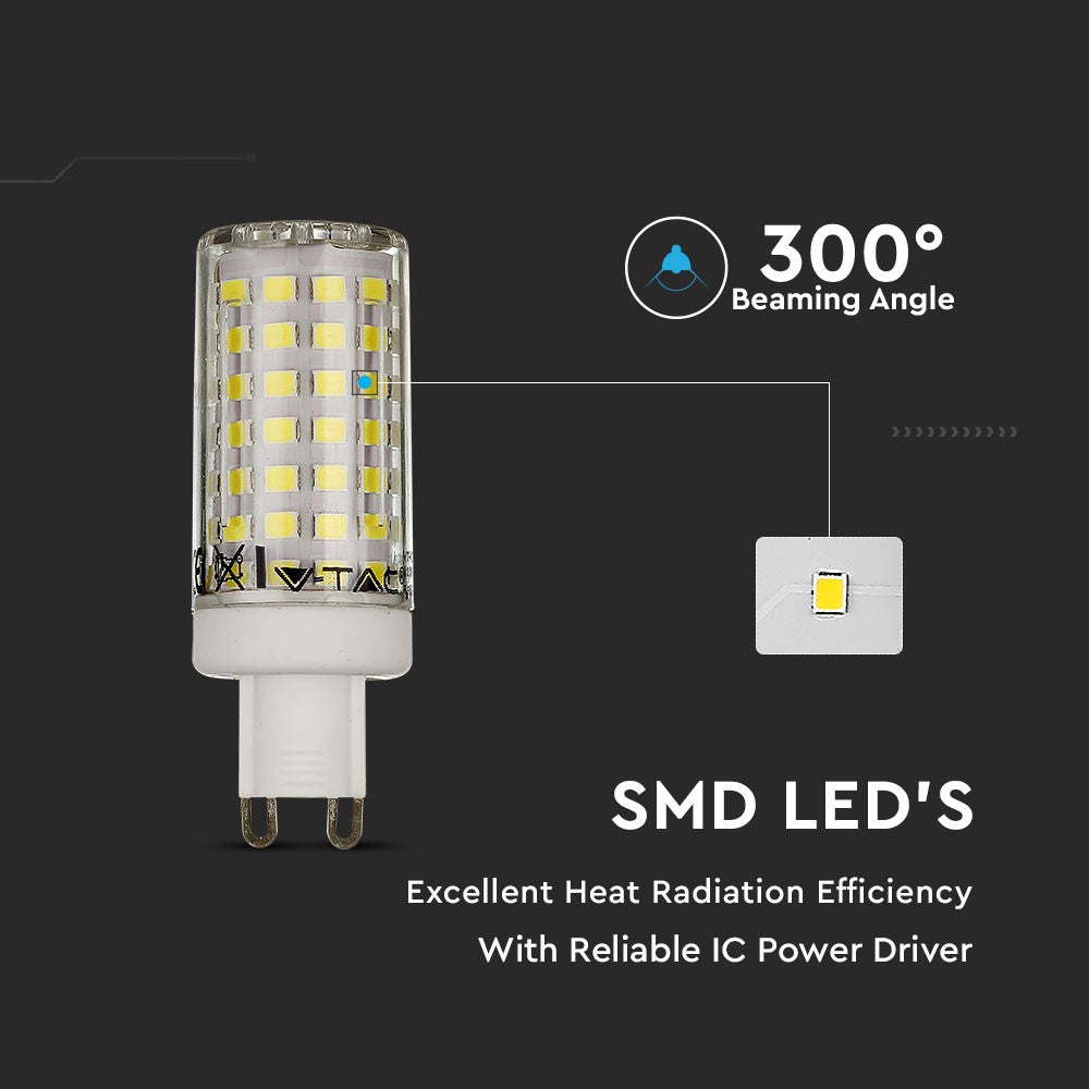 7W GU10 Żarówka LED / Barwa:6400K / Trzonek:G9