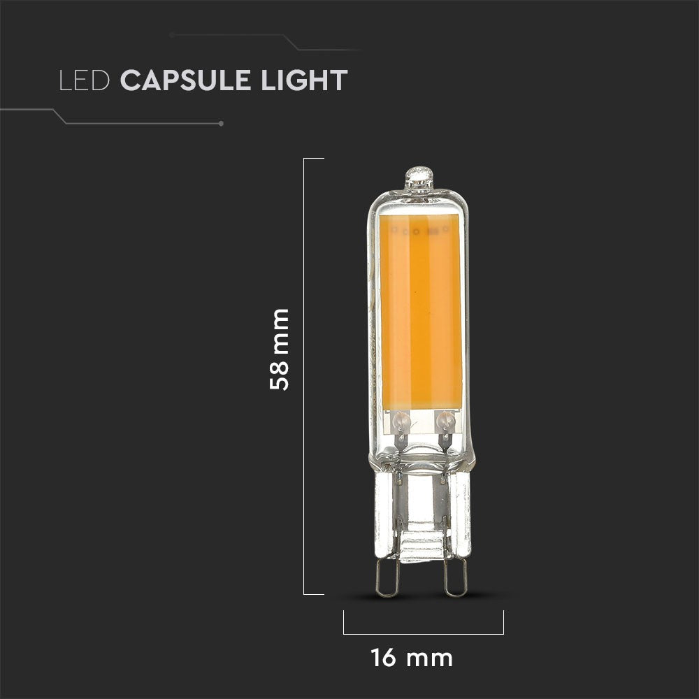 4W G9 Żarówka LED/ Barwa:6400K / Trzonek:G9