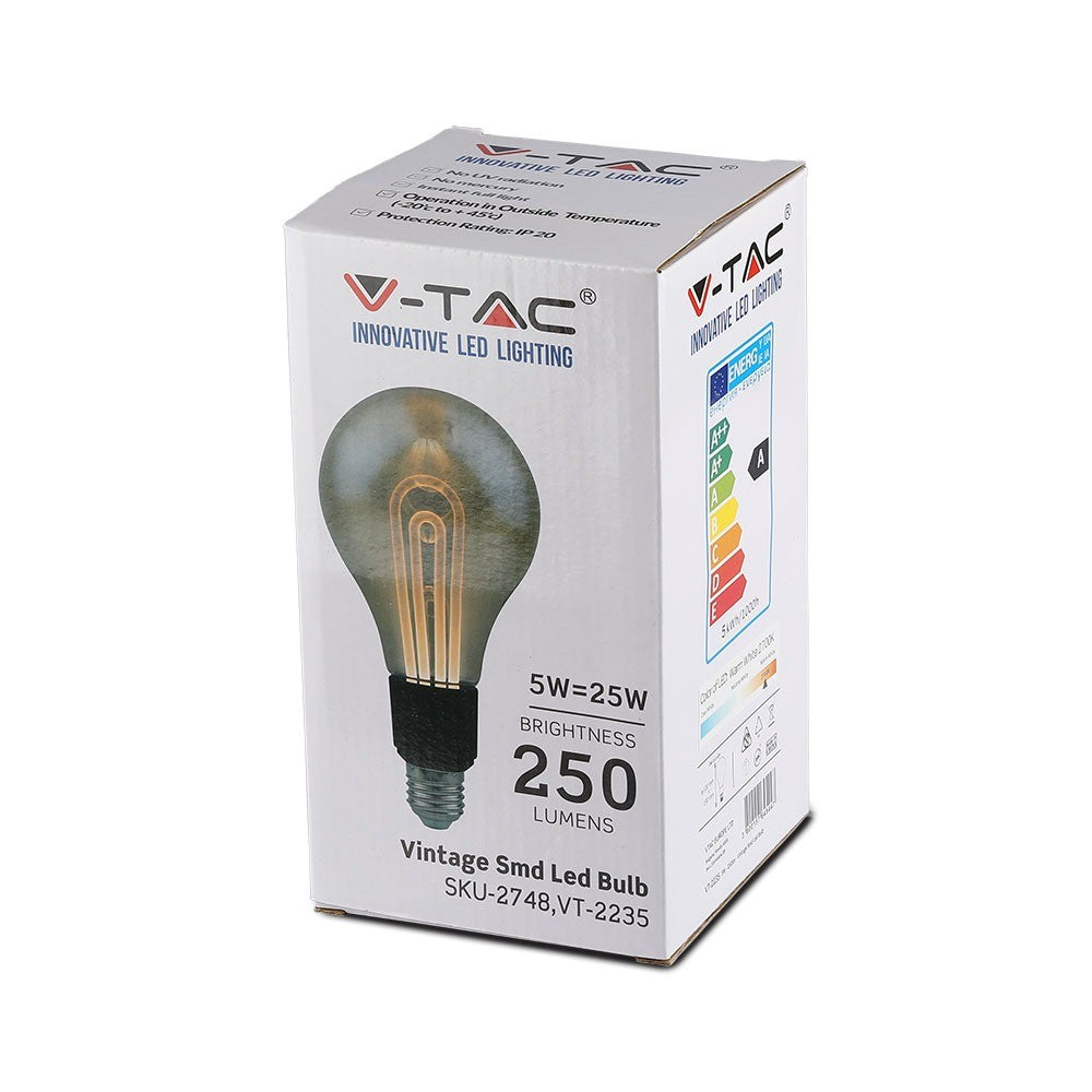 5W G100 Żarówka LED Vintge / Barwa:2200K / Trzonek:E27