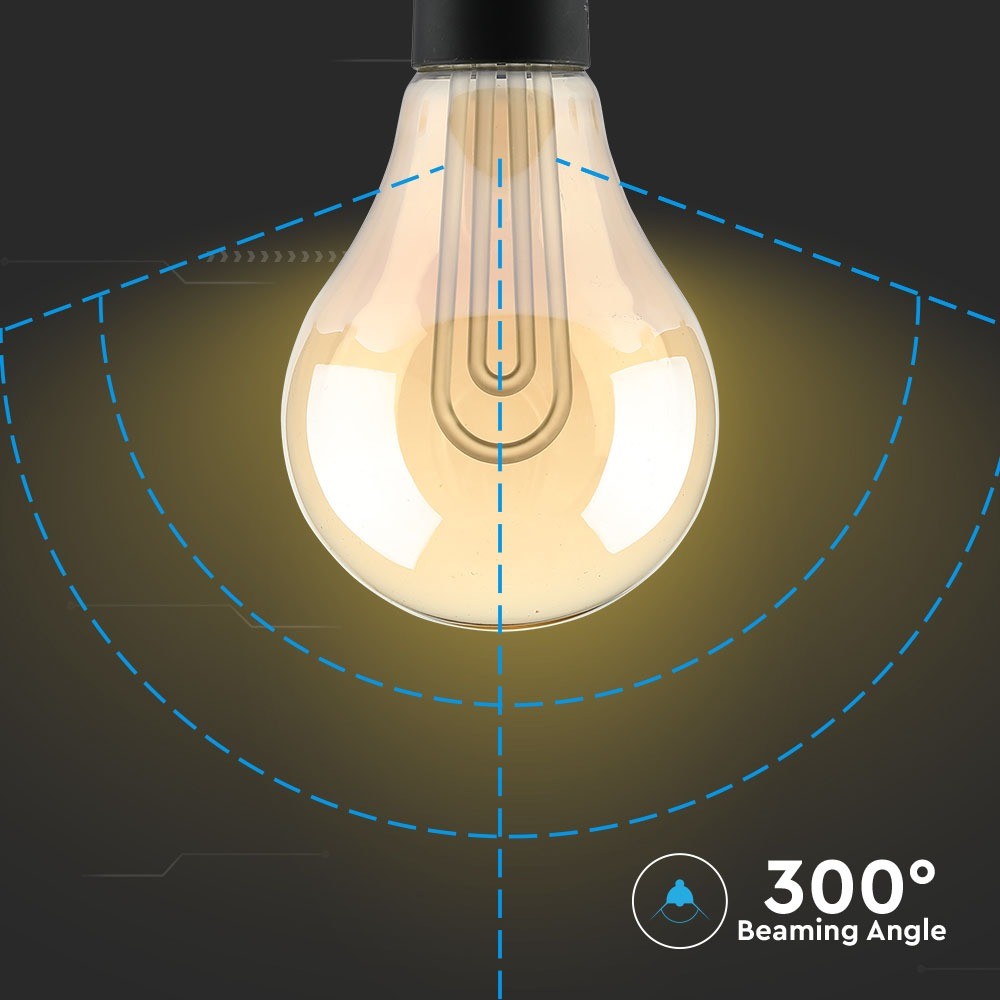 5W G100 Żarówka LED Vintge / Barwa:2200K / Trzonek:E27