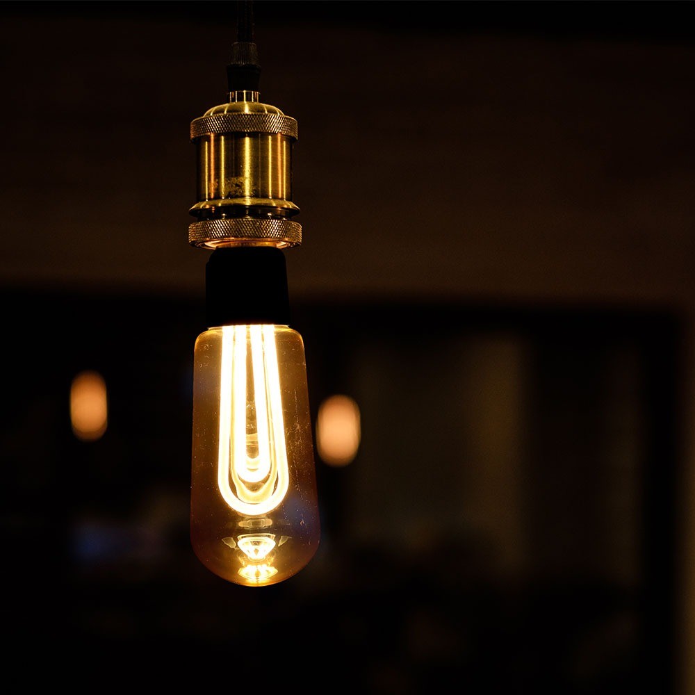 5W T60 Żarówka LED Vintge / Barwa:2200K / Trzonek:E27