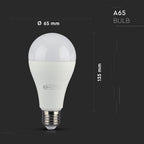 15W A65 Żarówka LED Kompatybilna z Amazon Alexa i Google Home / Barwa: RGB+WW+CW / Trzonek:E27