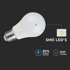 11W A60 Żarówka LED z czujnikiem mikrofalowy / Barwa:4000K / Trzonek:E27