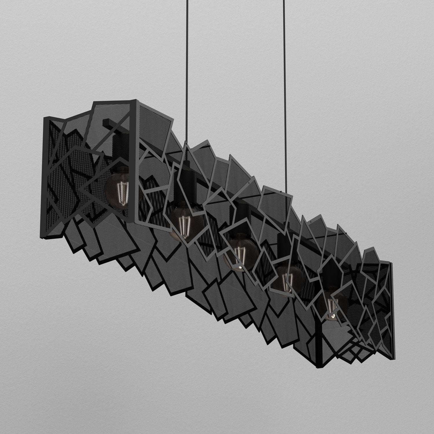 żyrandol Camo black 5xE27