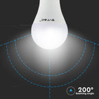 9W A60 Żarówka LED sterowana pilotem / Barwa:RGB+3000K / Trzonek:E27